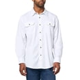 thumbnail image 3 of Camisa clásica de manga larga para hombre Wrangler Authentics blanca, 3 of 3