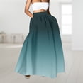 thumbnail image 3 of YUEJUIR Skirts for Women Trendy Summer Women Floral Print Skirt High Waist Party Beach Pocket Long Maxi Skirt Flowy Skirt Linen Skirts for Women (Green,M), 3 of 5