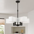 thumbnail image 2 of 42675-04 Livex Lighting Rubix - 5 Light Chandelier In Contemporary Style-20.75 Inches Tall and 26 Inches Wide-Black Finish, 2 of 13