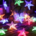 thumbnail image 2 of Battery Operated String Lights, 20ft 40LED Starfish String Lights Beach Ocean Fairy Lights for Garden Wedding Party Holiday Decoration, Multicolor, 2 of 6