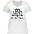 thumbnail image 3 of Inktastic Aunt of the Bride Wedding Party Women's Plus Size T-Shirt, 3 of 5