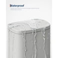 thumbnail image 4 of 13 Gallon Stainless Steel Kitchen Trash Can with Lid, Large Rustproof Step-on Metal Garbage Bin with Inner Bucket, Rear Handle, and Soft Close Lid, Durable and Stylish Waste Container,White, 4 of 6