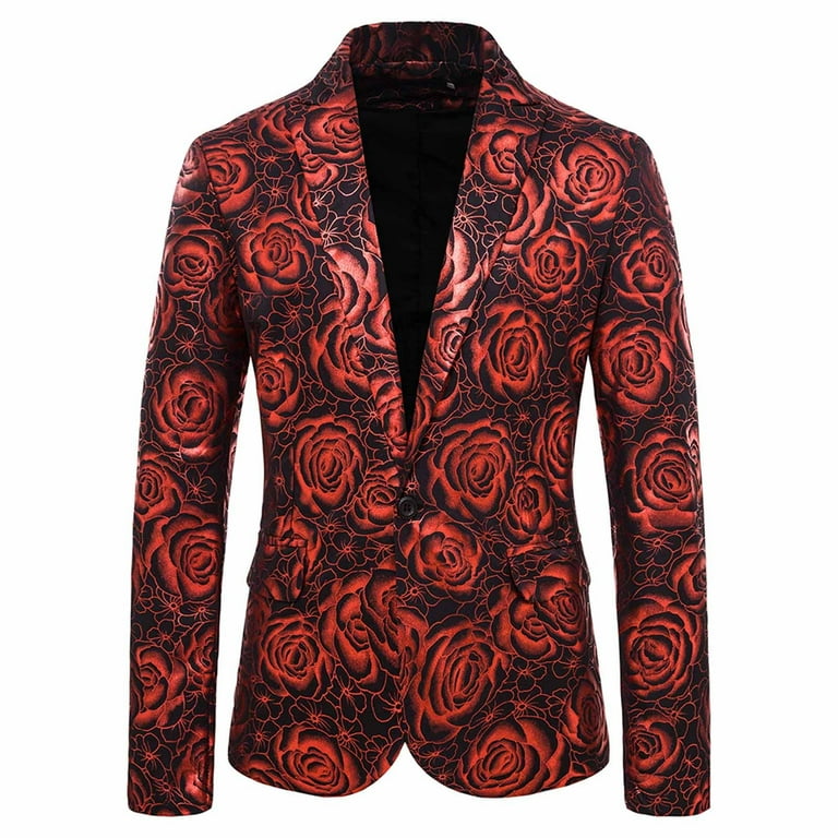 Fvwitlyh Blazer for Men Tux Men s Winter Formal Jacket Coats Welcome Banquet Senior Suit Jacket Work Office Fashion Jacket Rain Suit Nylon Mens Blazer
