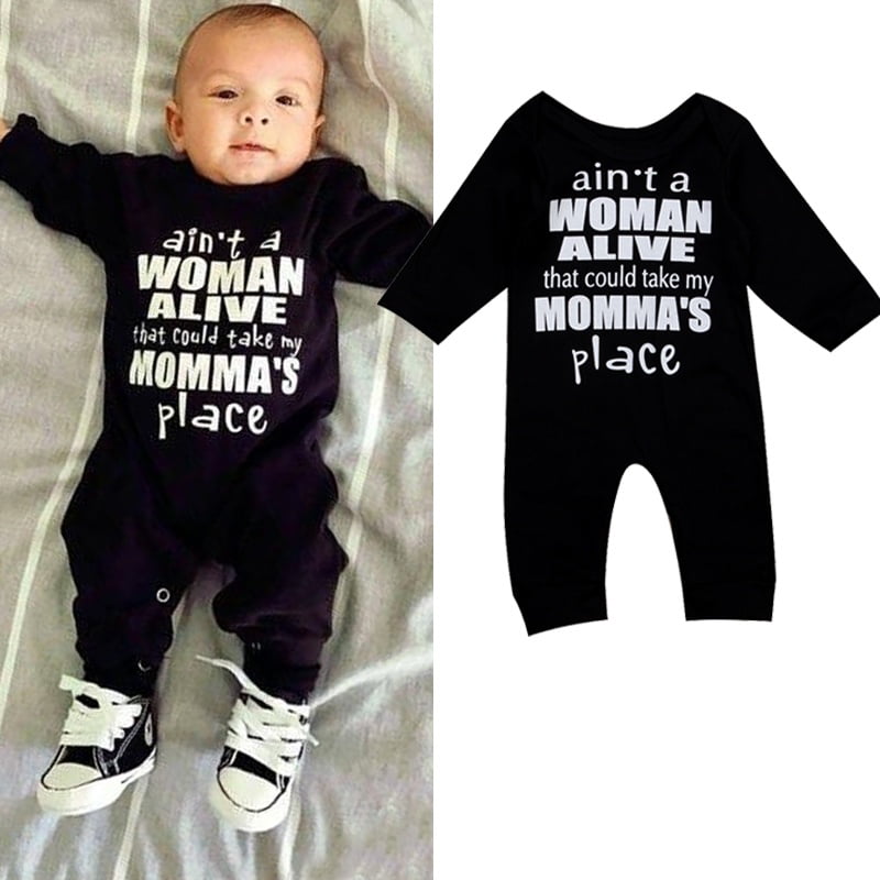Baby Boy Kids Newborn Long Sleeve Cotton Romper Bodysuit Playsuit Clothes Outfit 