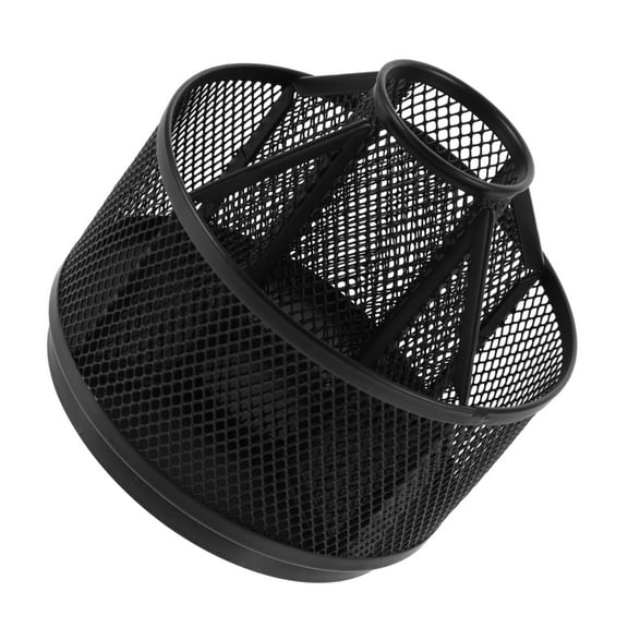 Rotating Storage Box Marker Organizer Rotating Crayon Organizer Black Pen Holder Slots Pen Cup Crayon Holder Lead Pencils Desktop