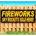 thumbnail image 1 of Fireworks Sky Rockets Sold Here 13 oz Vinyl Banner With Metal Grommets, 1 of 4