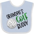 thumbnail image 3 of Inktastic Grandpa's Golf Buddy with Golf Ball Boys or Girls Baby Bib, 3 of 4