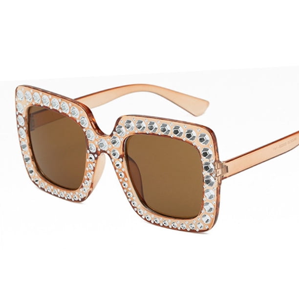 Gafas de sol de imitación de diamantes de moda Gafas de sol de moda de escenario T de soporte generoso
