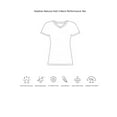 thumbnail image 3 of Expert Brand Women's Heather Natural Feel V-Neck T-Shirt, Heather Kelly Green, XXL, 3 of 4