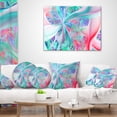 thumbnail image 4 of Designart Multi Color Fractal Exotic Plant Stems - Abstract Throw Pillow - 12x20, 4 of 5