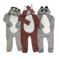 thumbnail image 1 of Set 3 Mamelucos Perro, Mapache, LeÃ³n Talla 6 aÃ±os Kiss Pijamas para NiÃ±os, 1 of 5