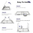 thumbnail image 4 of 4ft Folding Table Portable Heavy Duty Plastic Fold-in-Half Utility Table with Carrying Handle for Indoor Outdoor Camping Party White, 4 of 8