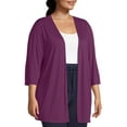 thumbnail image 3 of Just My Size Women's Plus Size Lightweight Open-Front Cardigan, 3 of 5