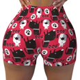 thumbnail image 2 of Daiia Cute Dog Pattern Women's Workout Shorts Biker Shorts - High Waisted Workout Spandex Tummy Control Gym Running Yoga Shorts-Medium, 2 of 8