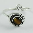 thumbnail image 2 of Solid 925 Sterling Silver, Natural Tiger Eye, Cat Eye Gemstone Ring, Adjustable Ring, Statement Ring, Classic Ring, Cocktail Ring, Valentines Day Gifts, Anniversary&nbsp;Gift For Women (tiger-eye, 7), 2 of 5