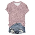 thumbnail image 4 of MEICHEN Women's T Shirts Short Sleeve Tees Sunflower Graphic Loose Summer Tops Daily Wear Blouse for Women, 4 of 4
