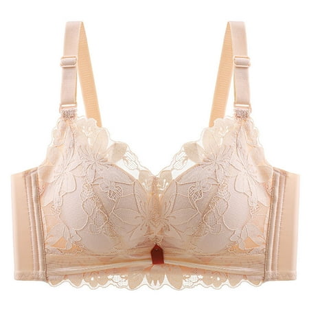 Women s Breathable Lace Thickening Bras  Seamless Support  Underwire  Wire-Free  Comfortable  for Daily Wear  Sports Bra  Nursing  Maternity  Seamless Seamless  Bra for Older Women | Beige S