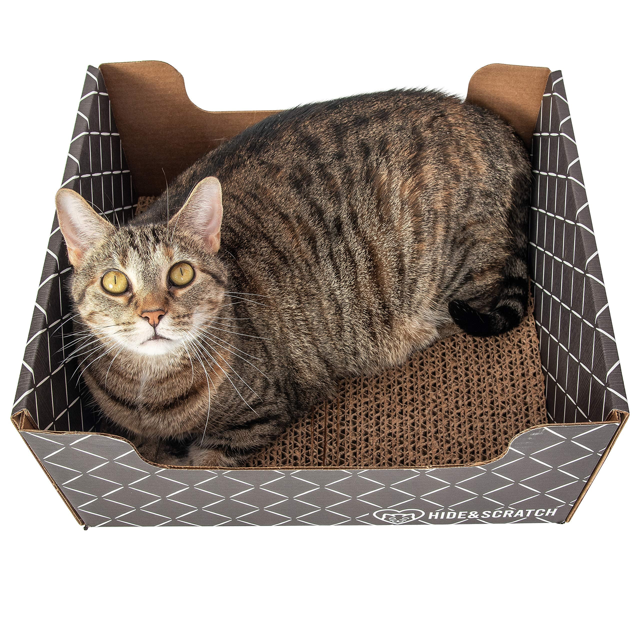 Hide & Scratch ExtraLarge Heavy Duty Cardboard Cat Scratcher and