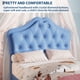 thumbnail image 3 of QinaQin Cama individual tipo princesa con cajones y luces LED, tapizada en terciopelo con botones tipo cristal, silenciosa y sin necesidad de box spring, 3 of 7