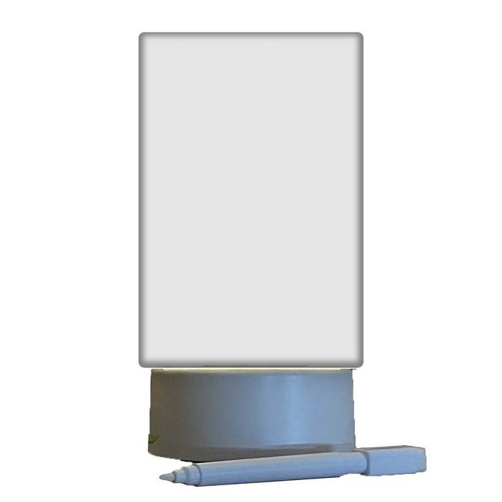 Desktop Note Memo Lamp Clear Desktop Note Memo White Board for Bar Cafe