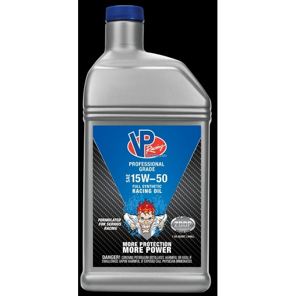VP Racing Oil 2755 Professional Grade; SAE 15W-50; Synthetic; 1 Quart Bottle; Single