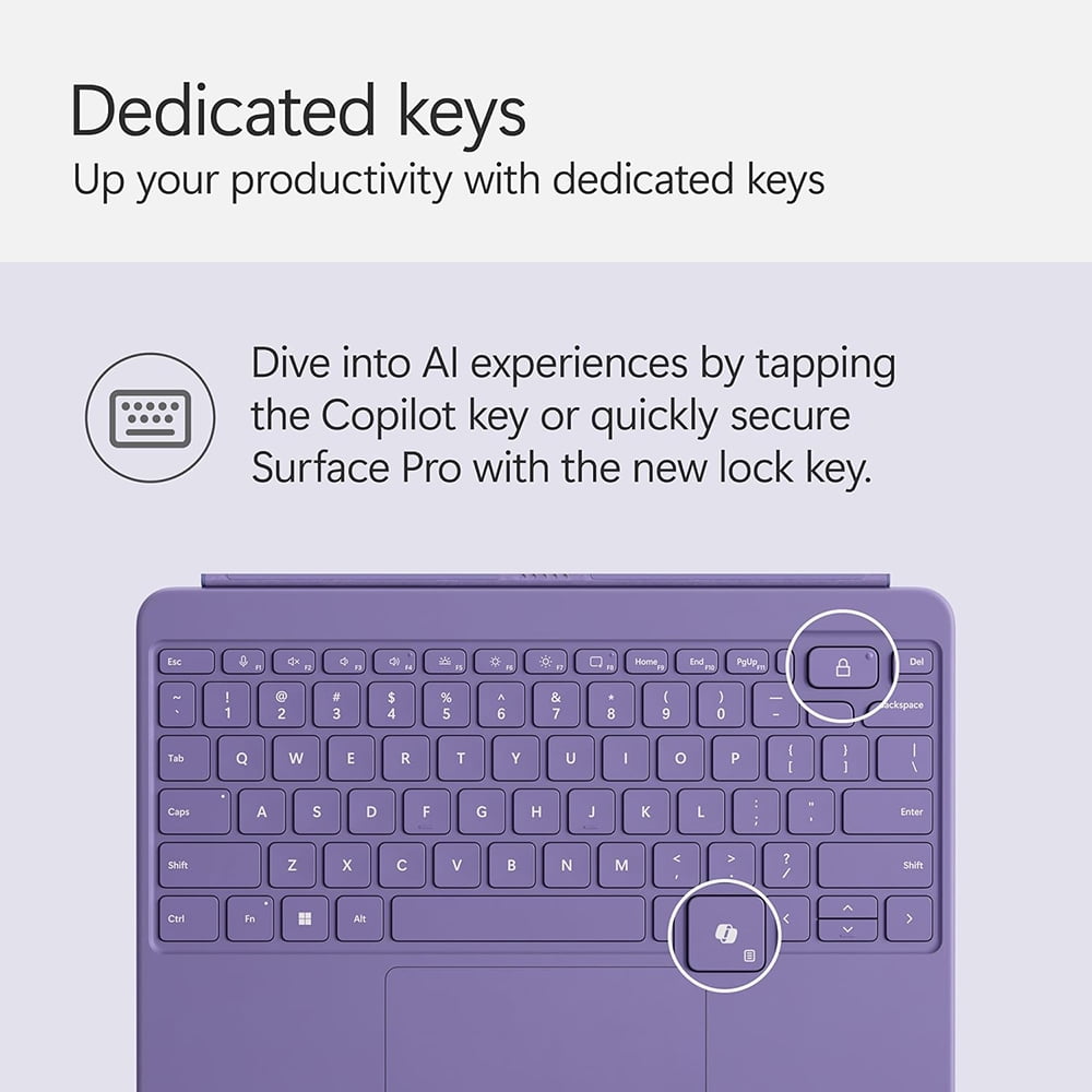 Microsoft Surface Pro Keyboard for Surface Pro 12" in Violet - EP2-32727