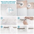 thumbnail image 5 of No Hook Shower Curtain, Terracotta Shower Curtains for Bathroom with See Through Top Window, Vintage Solid Color Modern Minimalist Distressed Waterproof & Washable Bath Curtain Long 72"x78", 5 of 9