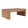 thumbnail image 6 of Brooklyn 50" Mid-Century Modern Solid Wood Waterfall Curved Coffee Table, 6 of 6