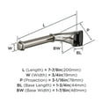thumbnail image 6 of Amerock Revitalize Brushed Nickel Single Post Toilet Paper Holder, 6 of 8