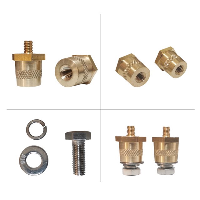 Conector Abanopi batería terminal interna 8 mm y batería masculina M6 externa 6 mm