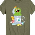 thumbnail image 3 of Sesame Street - Oscar Can Graphic - Toddler and Youth Short Sleeve Graphic T-Shirt, 3 of 5