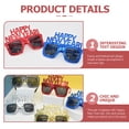 thumbnail image 5 of Huaq 2023 New Year Glasses HAPPY NEW YEAR Funny Glasses New Year's Eve Party Glasses (Red) 1pc, 5 of 6