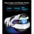 thumbnail image 4 of Battery Head Strap 10000mAh for Oculus Meta Quest 3S/3/2, VR Headset Accessories for Quest 3 Battery Strap, Elite Strap with Double Adjust Knob Enhanced, 4 of 10