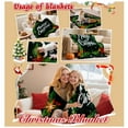 thumbnail image 7 of Vikakiooze Christmas Print Blanket Comfortable And Soft Flannel Blanket Merry Christmas Blanket Suitable For Bedroom Sofa Christmas Decoration 75X100cm, 7 of 7