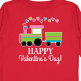 thumbnail image 4 of Inktastic Happy Valentines Day Childs Train Boys or Girls Long Sleeve Toddler T-Shirt, 4 of 5