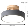thumbnail image 4 of Semi Flush Mount Light Fixture Circle Ceiling Lamp for Kitchen Island, Bedroom Color Ceiling Light Flat 3 Color Temperatures Selectable Chandelier Lighting for Children Boy Girl Room, 4 of 6