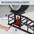 thumbnail image 3 of GloryStar 2 Pack Hydraulic Auto Ramps, 5 Ton Vehicle Lifts, Portable Heavy Duty Ramps for Home Garage Service and Repairs, 3 of 8