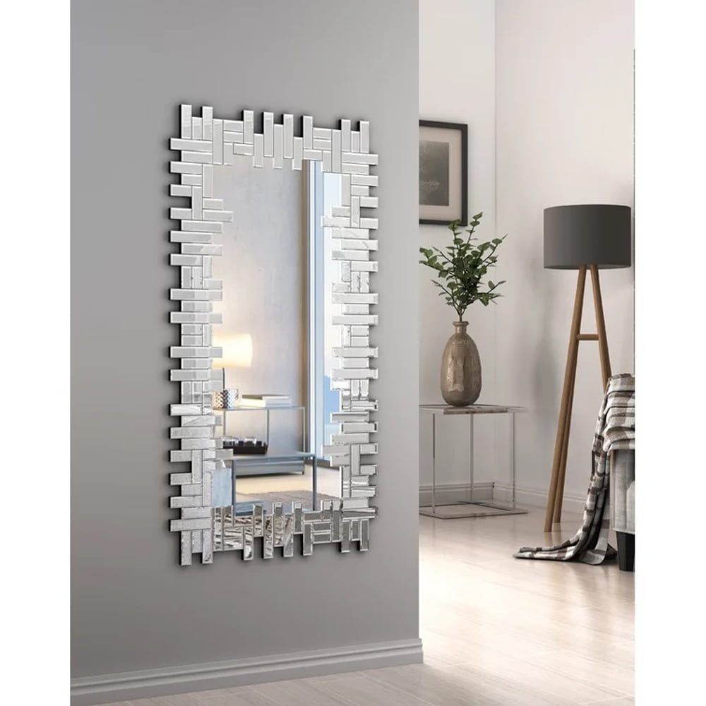 KOHROS 25x47" Large Rectangle Beveled Decorative Mirror Full Length
