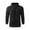 Black, variant on Mens Fuzzy Pullover Hoodie Sweatshirts Round Neck Oversized Top Long Sleeve Fleece Shirts with Pockets