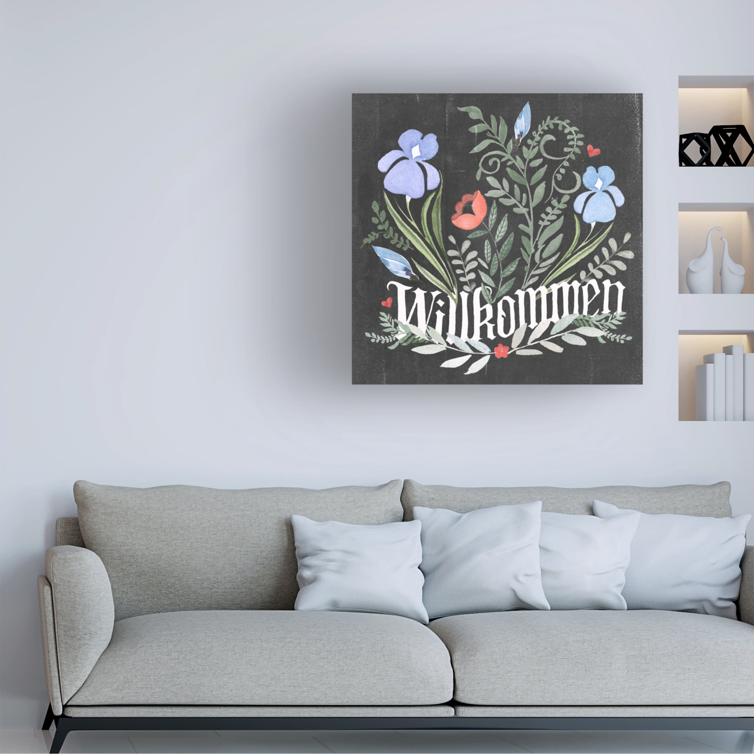 Jennifer Paxton Parker 'Welcome Folk Garden II' Canvas Art