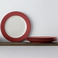 thumbnail image 2 of Noritake Colorwave Raspberry Set of 4 Rim Dinner Plates, 2 of 7