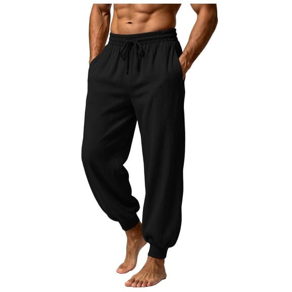 Akiihool Cargo Pants for Men Work Men's Tactical Pants Ripstop Cargo Pants Hiking Work Pants Black,L