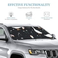 thumbnail image 3 of Kdxio Fashionable Goose Print Windshield Sun Shade, Foldable Sun Blocker for Car,Truck,SUV Automotive Interior Sun Protection,Reflective Shade for Front Windshield(Medium), 3 of 7