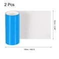 thumbnail image 2 of Uxcell Inflatable Patch Repair Kit 4" x 492 Ft, TPU Pool Patches Repair Tape, Blue 2 Pcs, 2 of 6