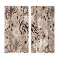thumbnail image 2 of 2 Pack 2D Printed Kitchen Curtain 28x47 Inches, Washable Decorative Short Curtain Pair with Rod Pocket, Window Curtain for Kitchen Bedroom Bathroom, 2 of 7