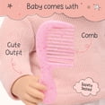 thumbnail image 3 of LullaBaby Baby Doll with Wavy Blonde Hair & Comb Blue Eyes & Fair Skin Tone, 3 of 9