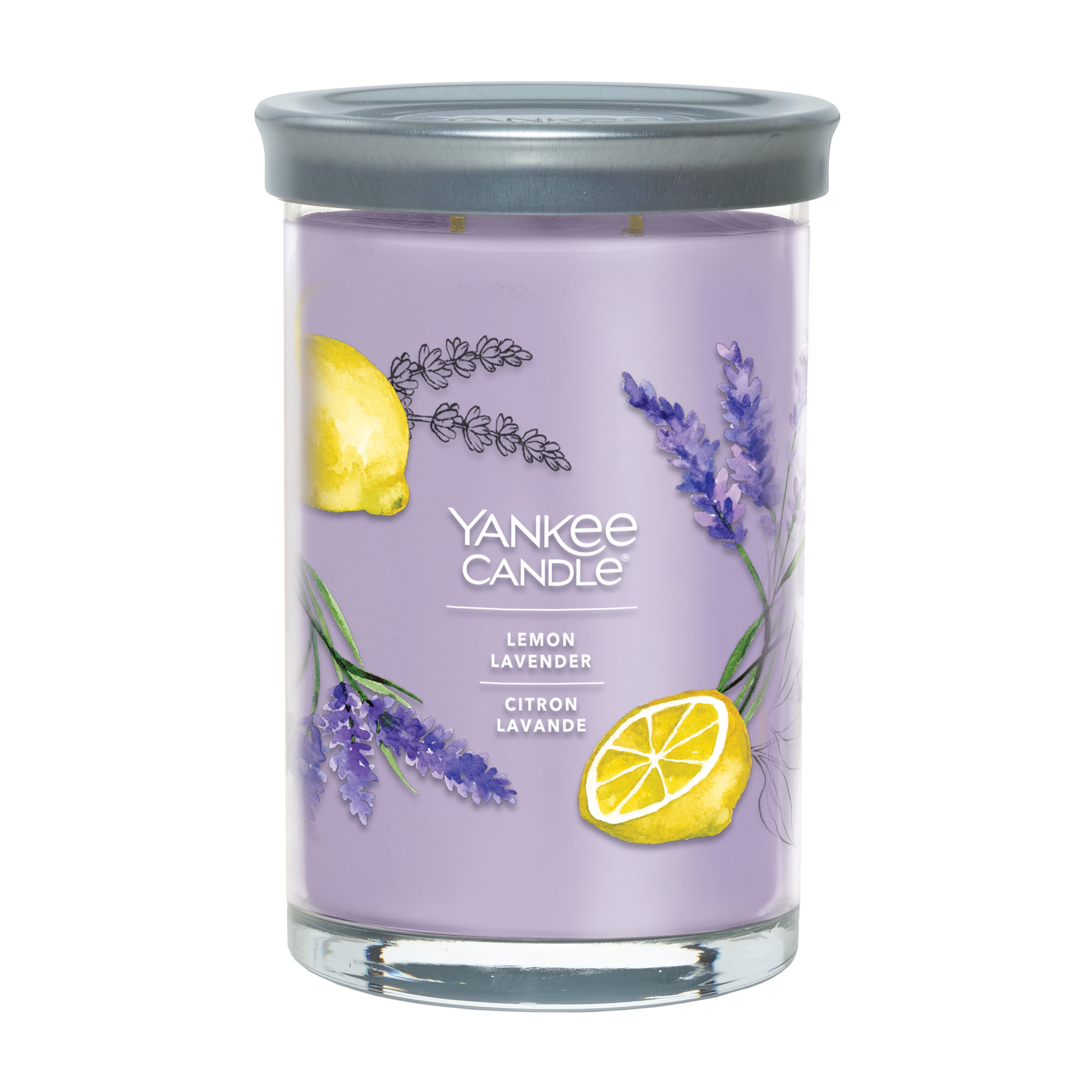 Yankee Candle Scented Candle, Lemon Lavender, Signature Large Tumbler, Up to 80 Hours of Burn Time, 2 Wicks