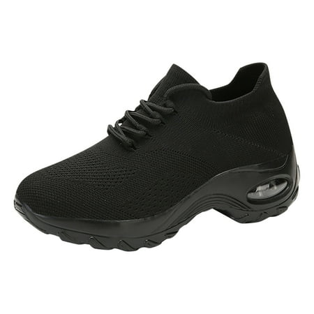 

Honeeladyy Women s Shoes Sports Breathable Women Flying Woven Socks Shoes Walking Casual Running Sneakers Black Sales