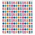 thumbnail image 3 of Colorful Shower Curtain, Abstract Watercolor Style Pattern with Squares and Lines Tribal Art Inspirations, Fabric Bathroom Set with Hooks, 69W X 70L Inches, Multicolor, by Ambesonne, 3 of 3