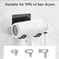 thumbnail image 4 of Hair Dryer Holder, No Drilling Hair Dryer Holder, Hair Dryer Hanger, Stainless Steel, Self Adhesive Hair Dryer Holder For Flat Irons, Curling Irons, S, 4 of 4